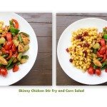 Delicious Skinny Chicken Stir Fry and Corn Salad