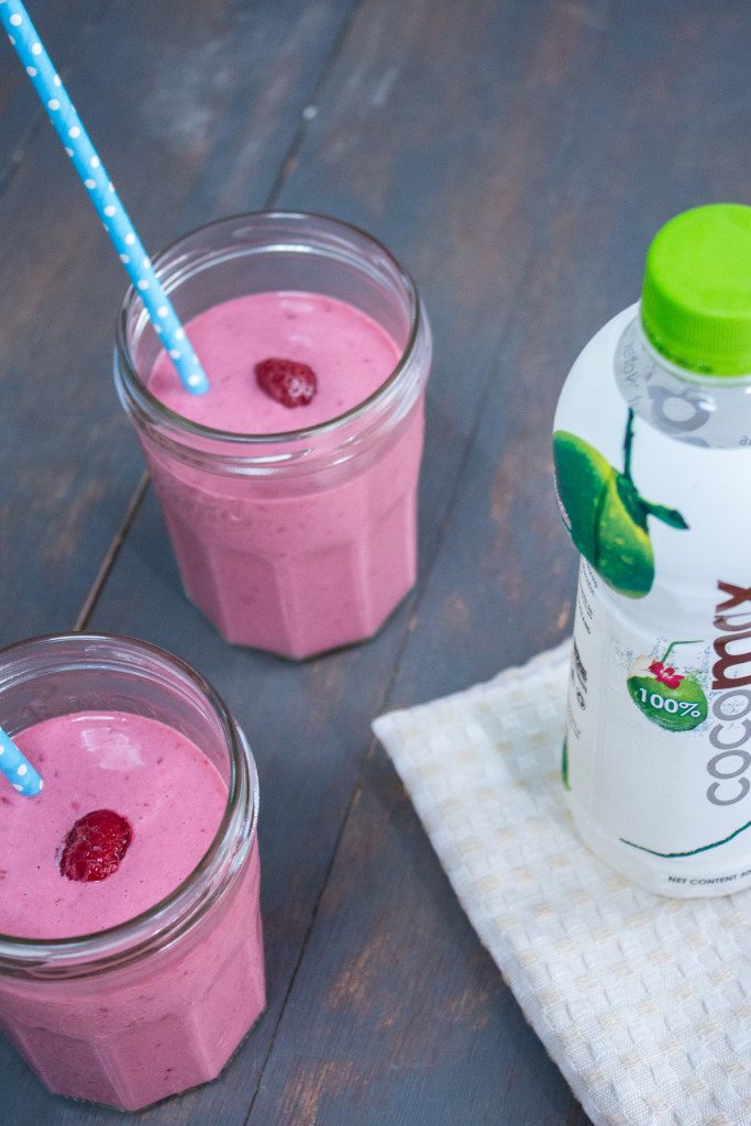 Vegan Raspberry and Coconut Smoothie