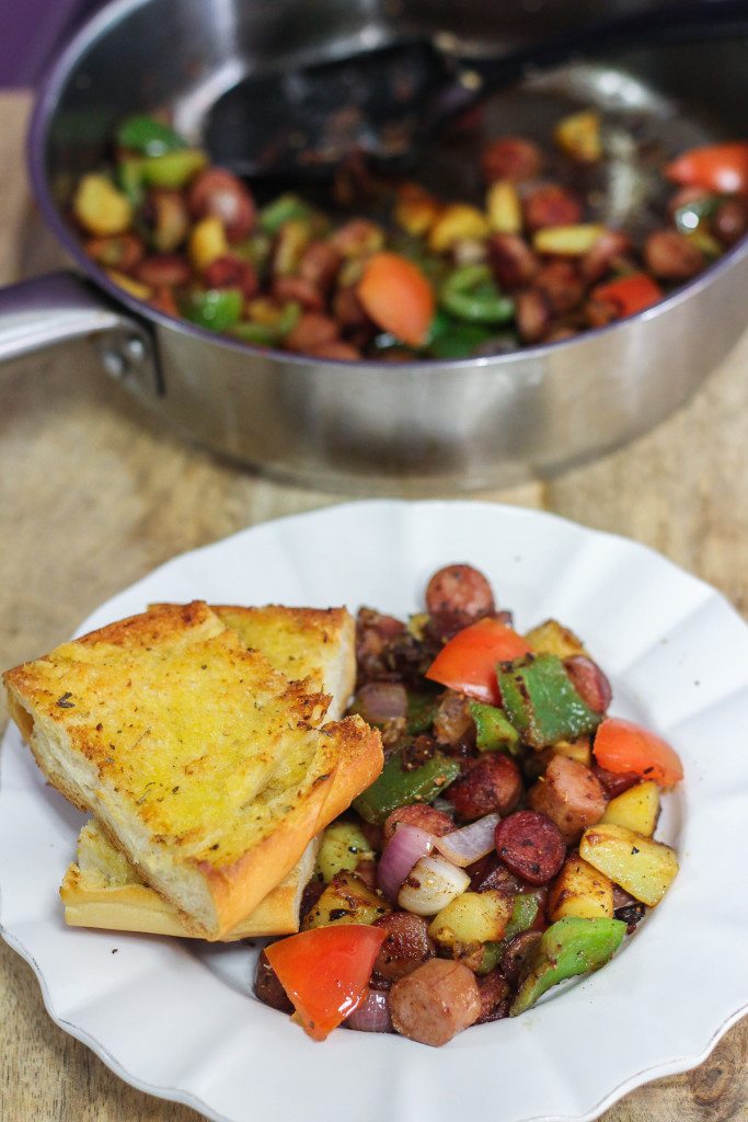 One Pan Sausage and Potato Hash