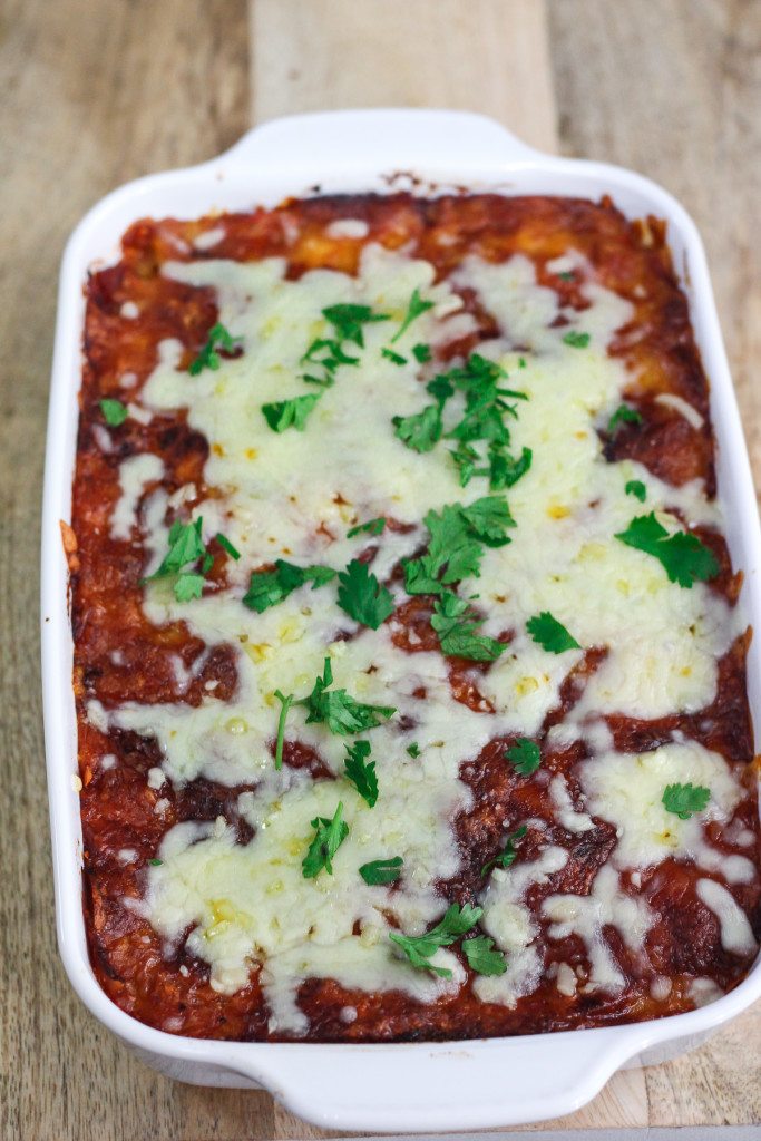 Easy Chicken Enchilada Lasagna