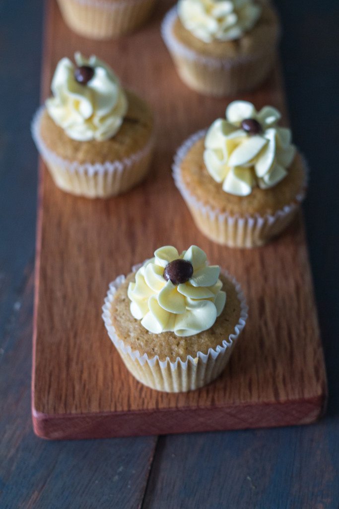 Espresso Cupcakes with Swiss Meringue Buttercream Frosting